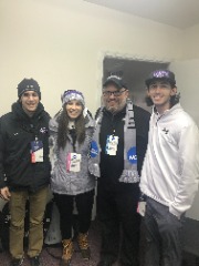 Lenny Reich with his crew at the 2017 Stagg Bowl.